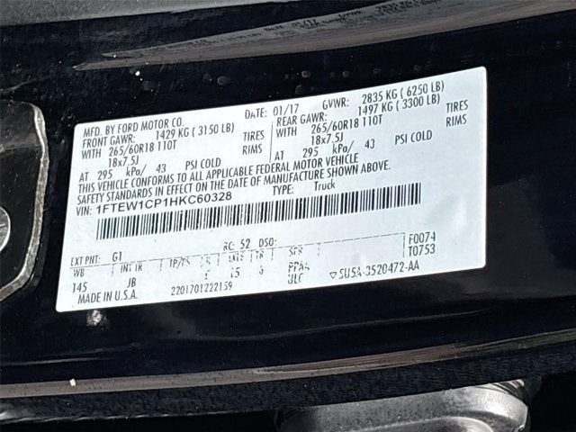 2017 Ford F-150 XLT