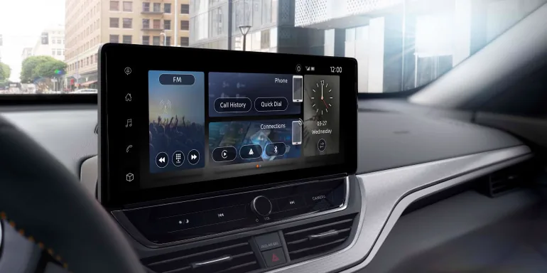 2027 Nissan Altima sedan 12.3-inch HD touch-screen display at Holler Nissan Columbia in Columbia SC